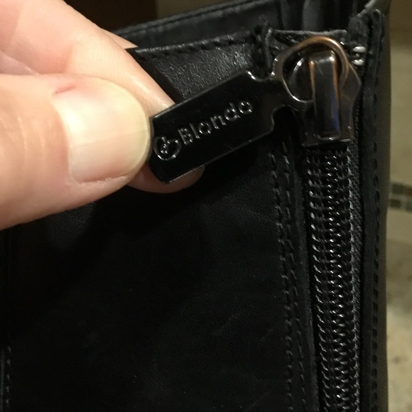 Blondo Aqua Protect Black Tall Leather Riding Boots - Picture 6 of 16